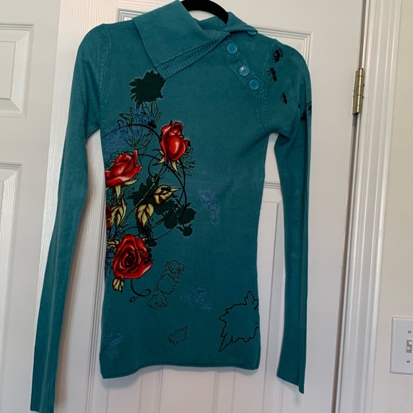 Gramm sweater with cowl collar printing on front and back - Picture 1 of 6